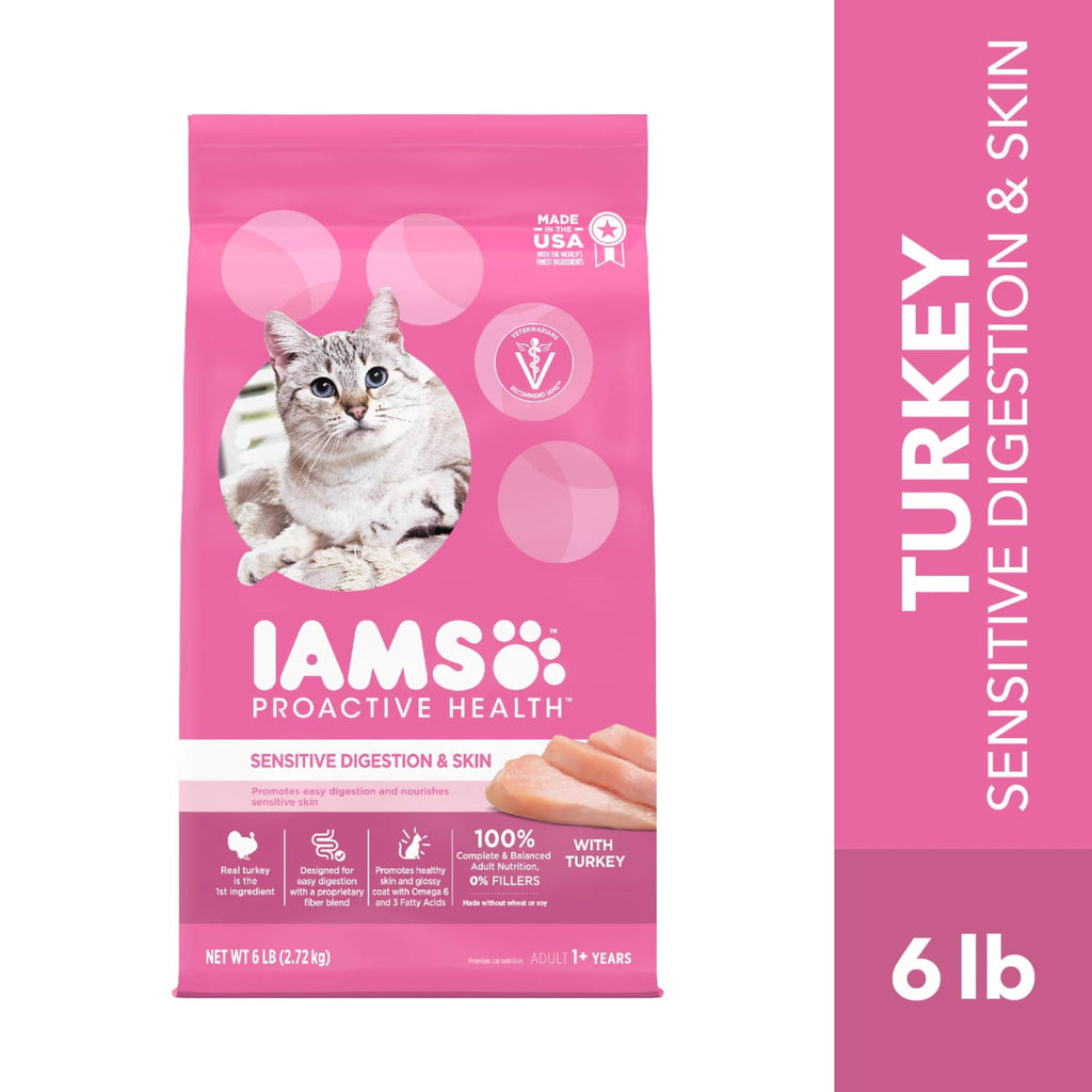 Iams Proactive Health Turkey Dry Cat Food - 6 Lb Bag
