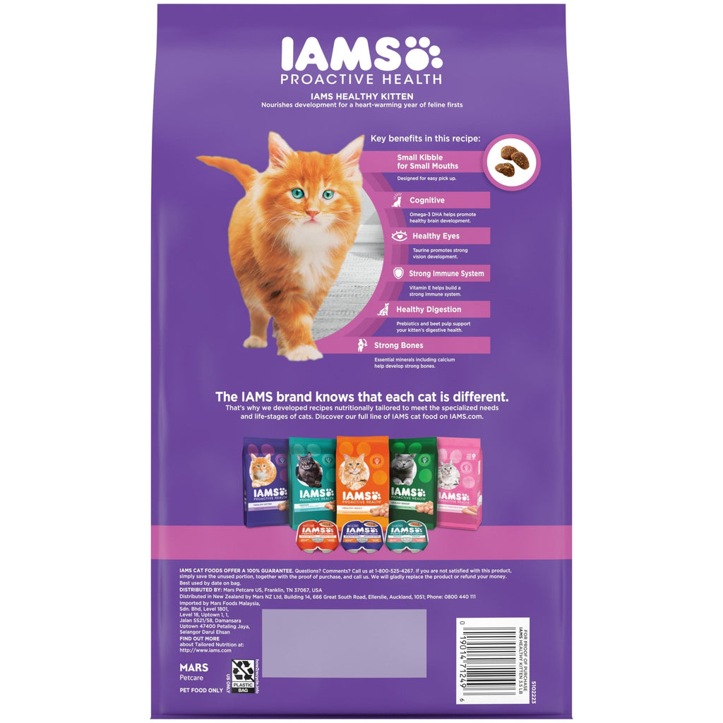 Iams Proactive Health Healthy Kitten Dry Cat Food With Chicken - 3.5 Lb Bag