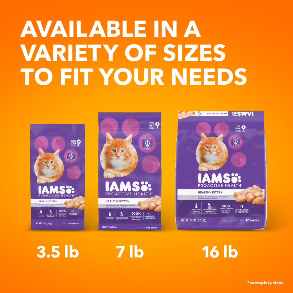 Iams Proactive Health Chicken Dry Cat Food For Kittens - 7 Lb Bag