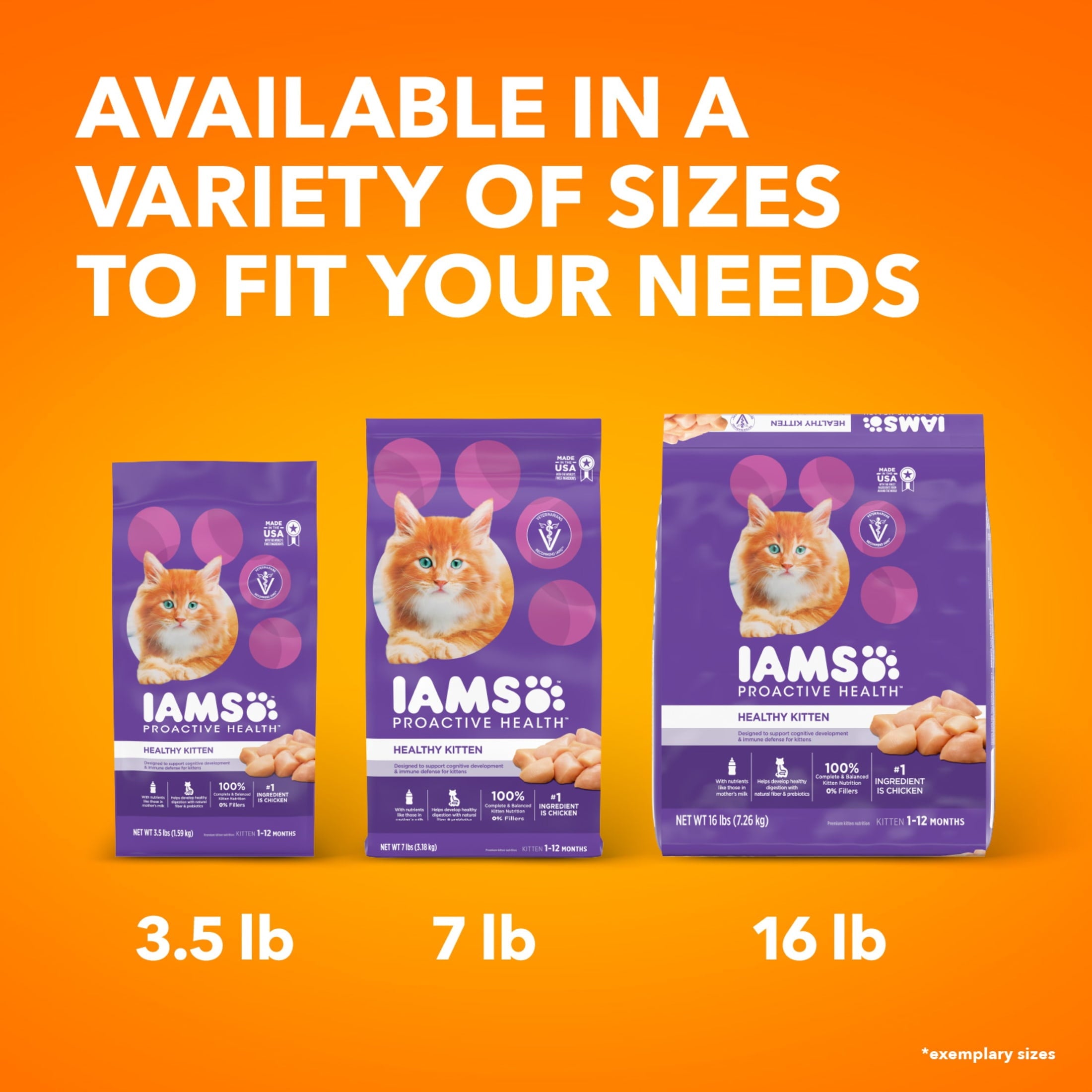 Iams Proactive Health Chicken Dry Cat Food For Kittens - 7 Lb Bag