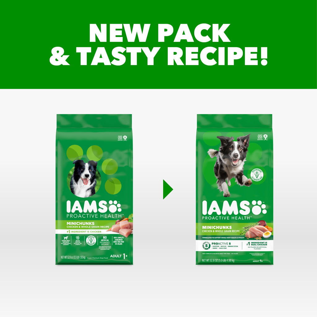 IAMS Proactive Health Adult Minichunks Dog Food Dry Recipe - 3.3 lb.