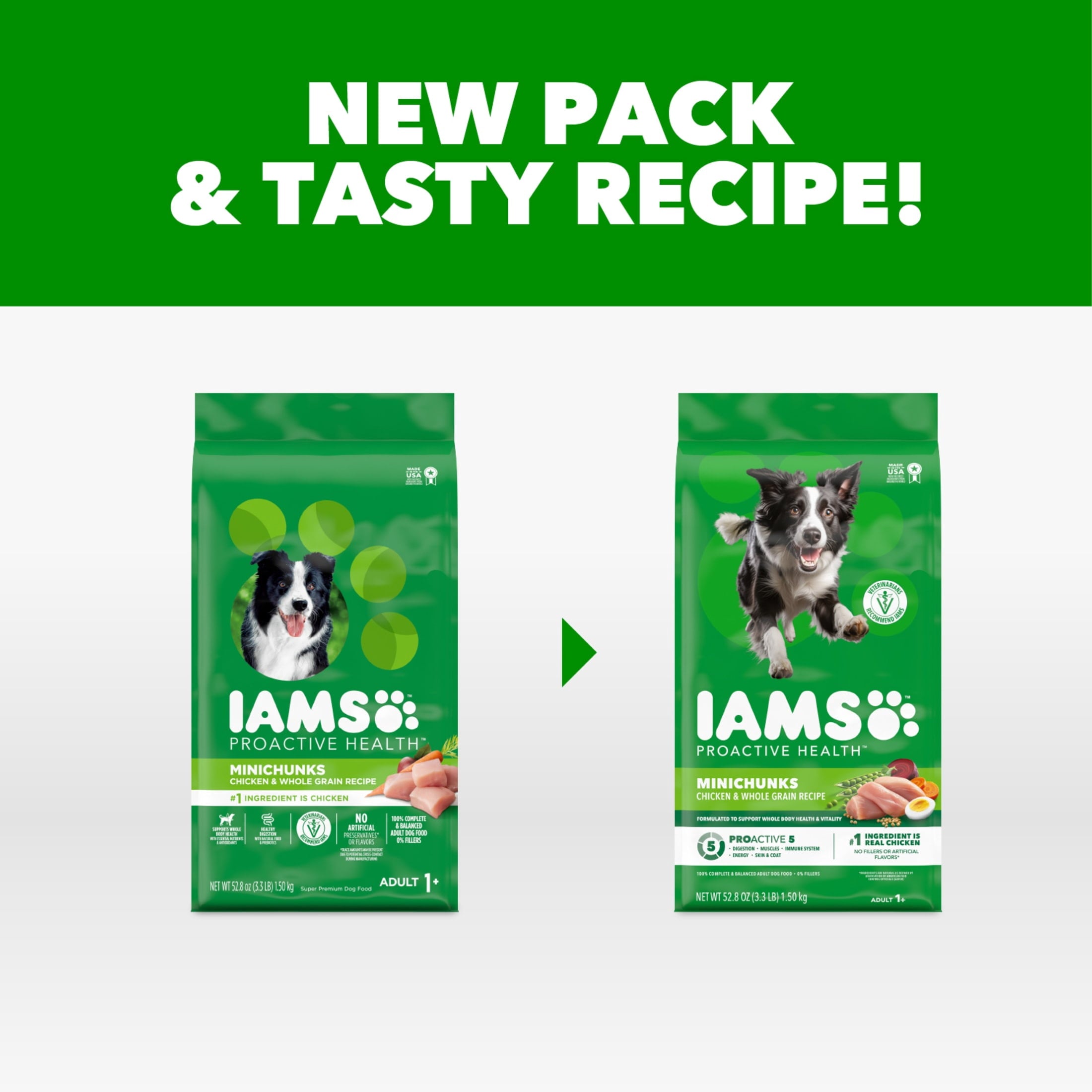 IAMS Proactive Health Adult Minichunks Dog Food Dry Recipe - 3.3 lb.