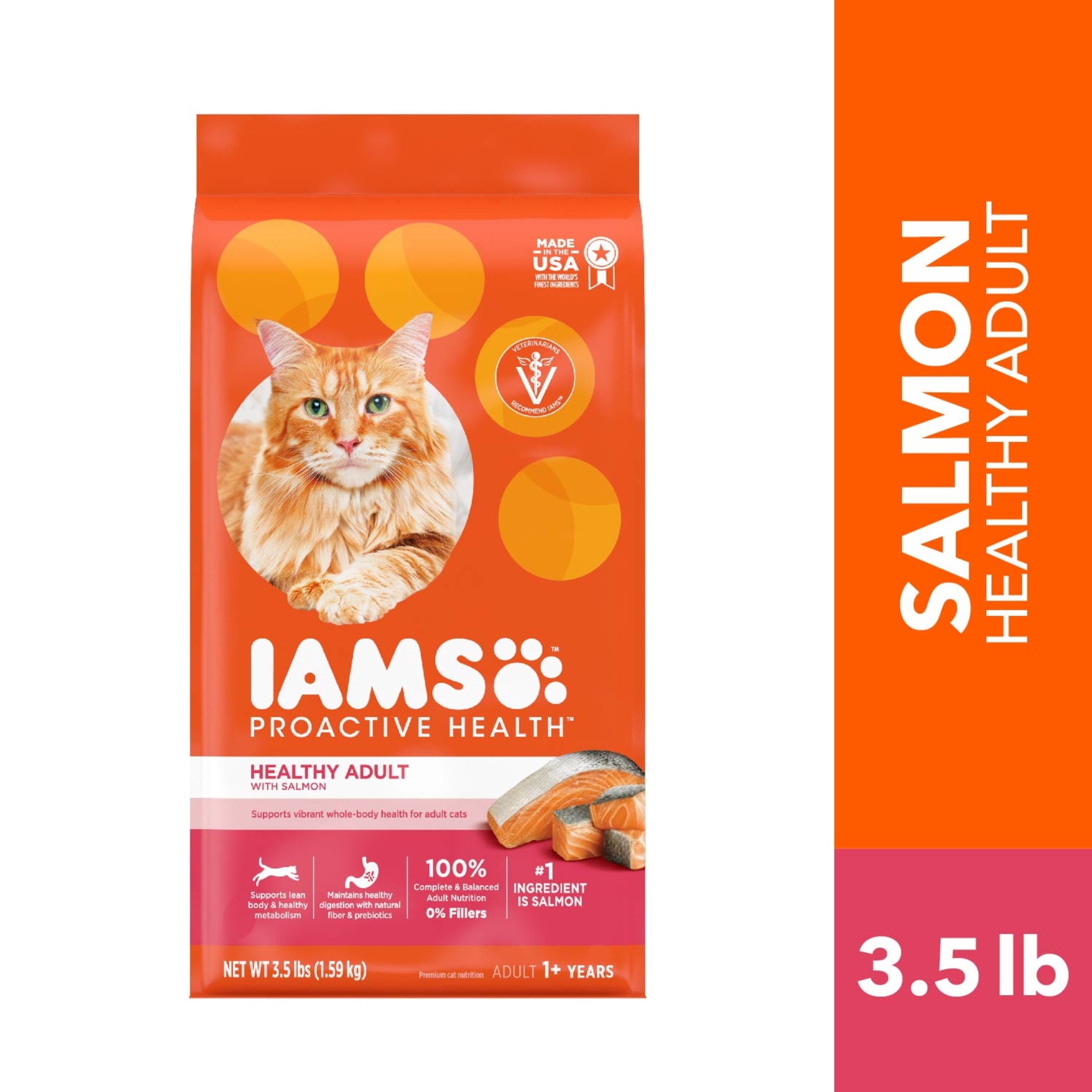 Iams Proactive Health Salmon Dry Cat Food - 3.5 lb Bag