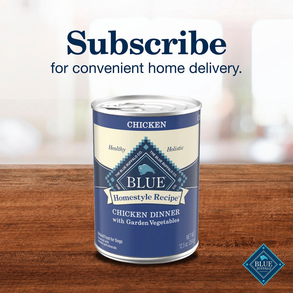 Blue Buffalo Homestyle Recipe Natural Adult Wet Dog Food - Chicken, 12.5oz. Can - 12-Pack