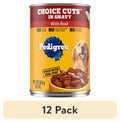 Pedigree Choice Cuts In Gravy With Beef Adult Canned Soft Wet Dog Food - 22 Oz. Can - 12-Pack