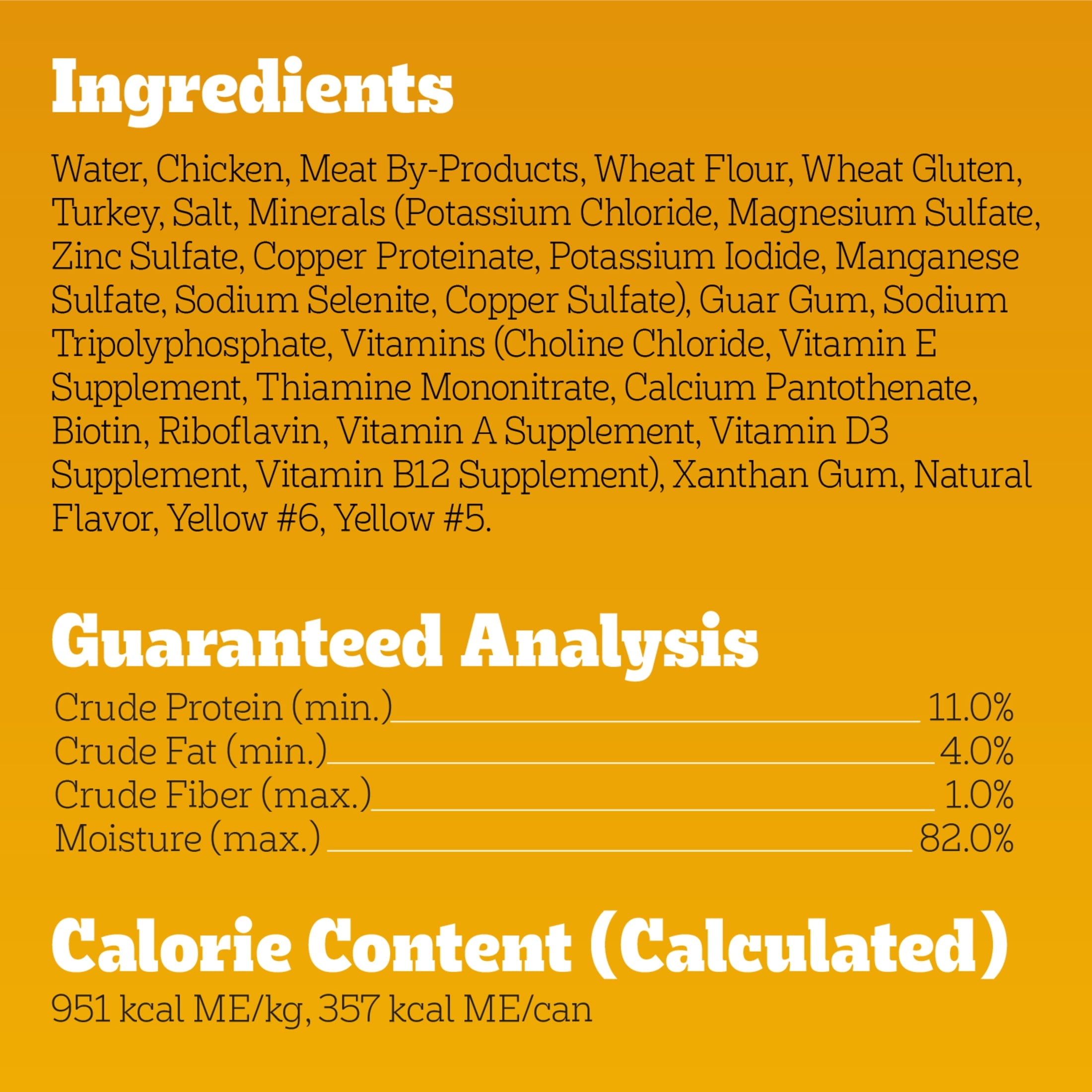 Pedigree High Protein Chicken & Turkey Flavor In Gravy Adult Soft Wet Dog Food - (12) 13.2 oz Cans - 6-Pack