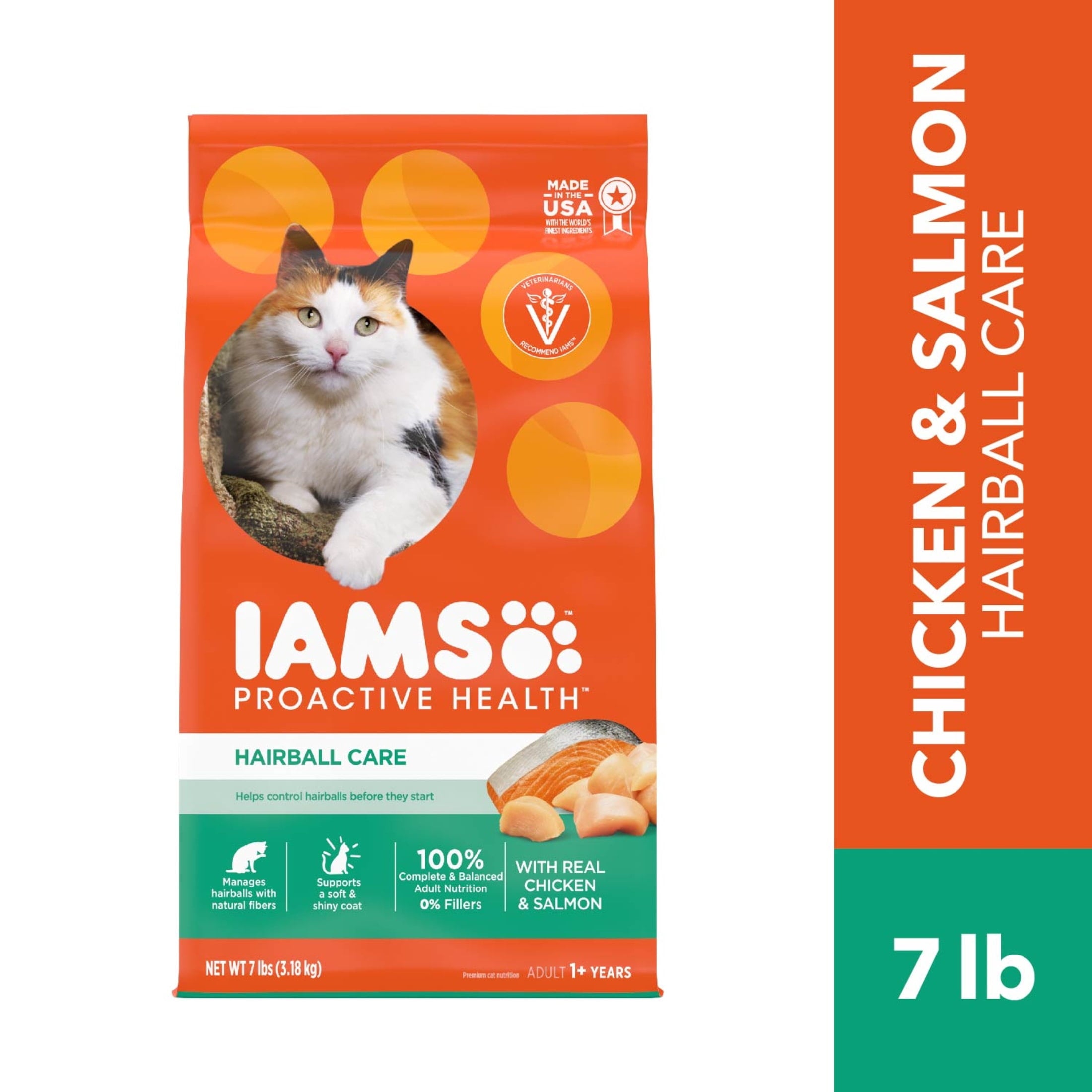 Iams Proactive Health Chicken And Salmon Dry Cat Food - 7 Lb Bag
