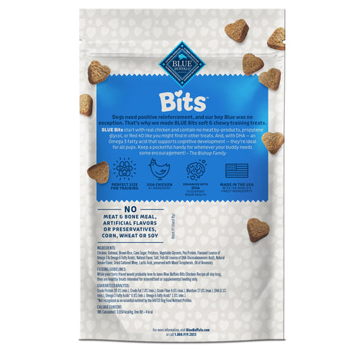 Blue Buffalo Bits Soft Dog Treats for Training - Enhanced with DHA, 11-oz. Bag