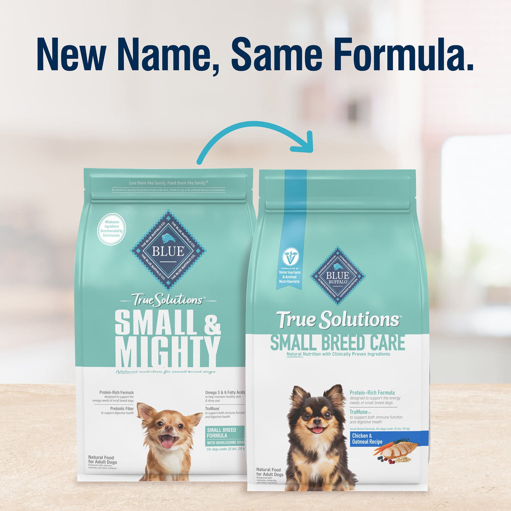 Blue Buffalo True Solutions Small & Mighty Small Breed Dry Dog Food - Chicken, 4-lb. Bag