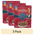Blue Buffalo Delectables Natural Wet Dog Food Toppers - Hearty Beef, 3-oz Pouch - 3-Pack
