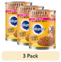 Pedigree Chopped Ground Dinner Wet Dog Food With Beef - Canned Dog Food, 13.2 oz. Cans, 12 Count - 3-Pack