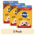 Pedigree Puppy Food Morsels in Sauce - Wet Dog Food Pouches, Beef Flavor, 3.5 oz. Pouches - 3-Pack