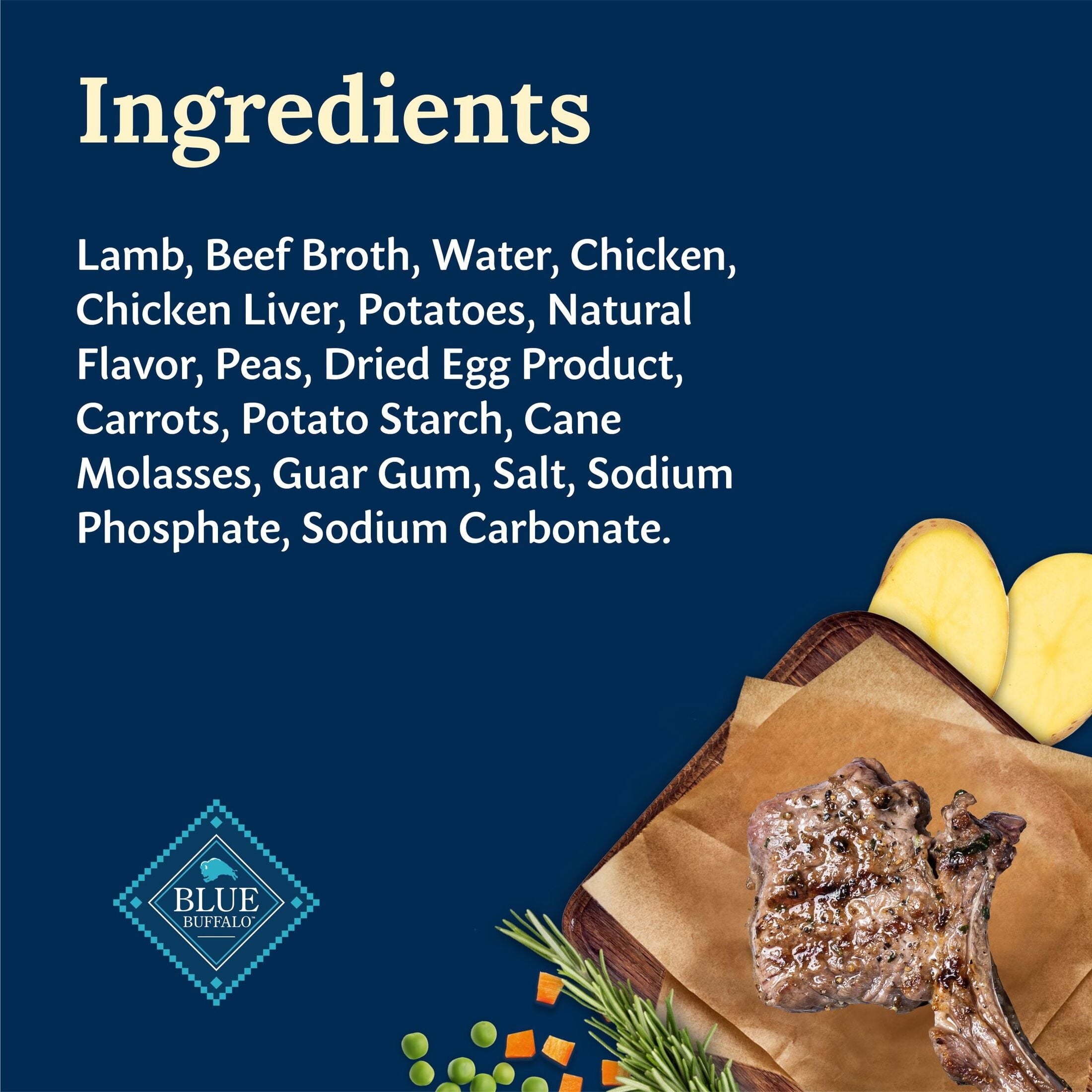Blue Buffalo Delectables Natural Wet Dog Food Topper - Lamb Dinner 3oz