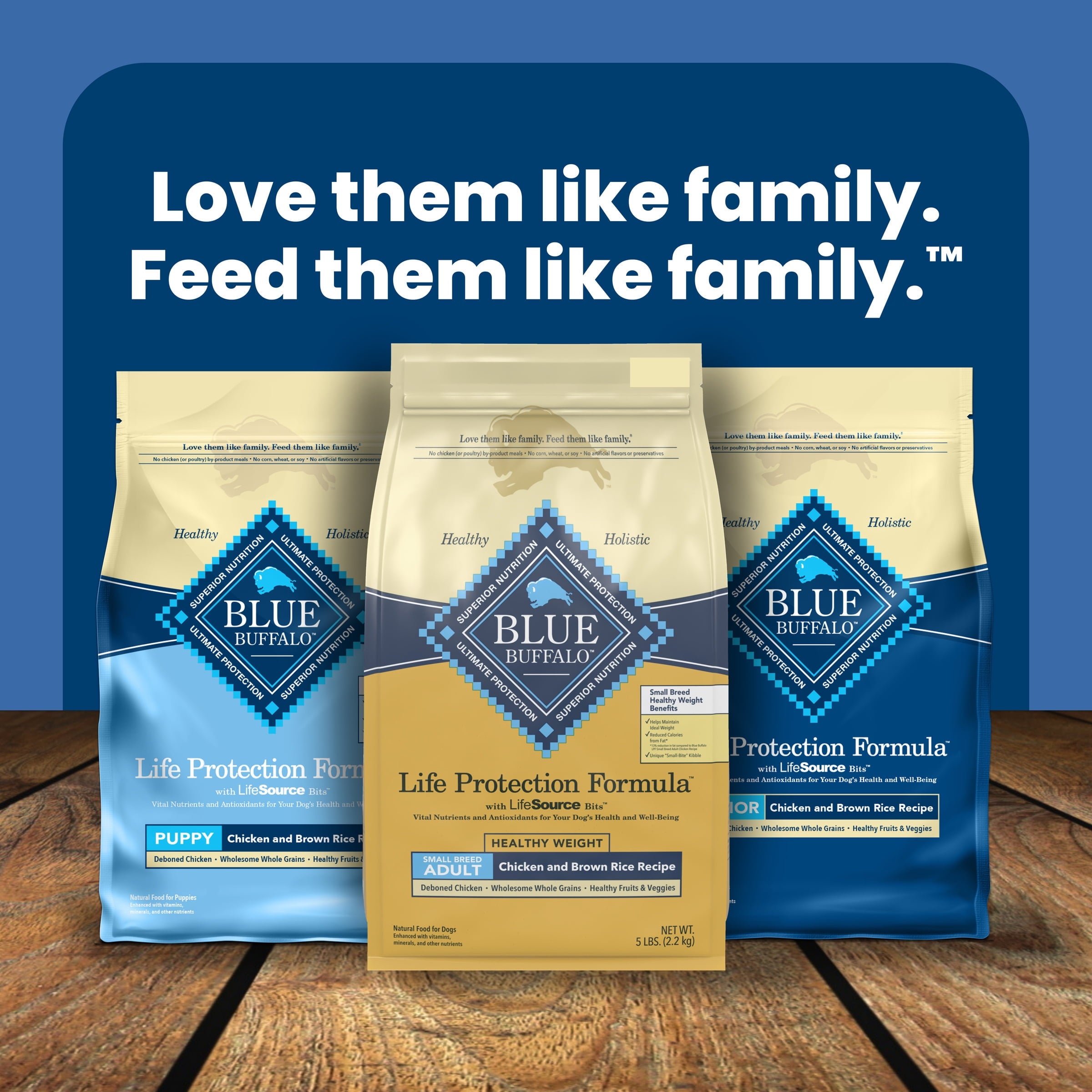 Blue Buffalo Life Protection Formula Adult Small Breed Healthy Weight Dry Dog Food - Chicken, 5 lbs.