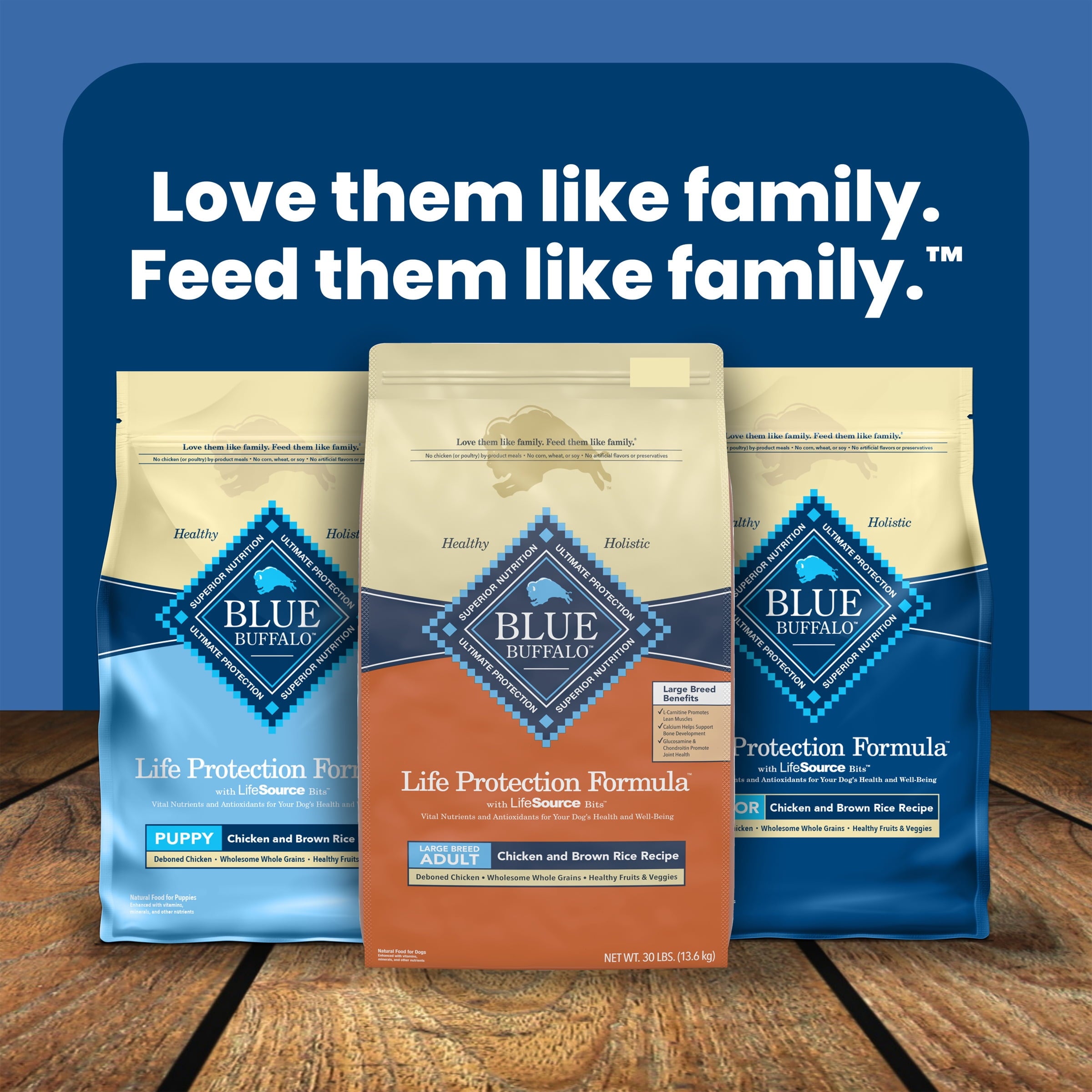 Blue Buffalo Life Protection Formula Large Breed Dry Dog Food - Chicken & Rice, 24-lb. Bag