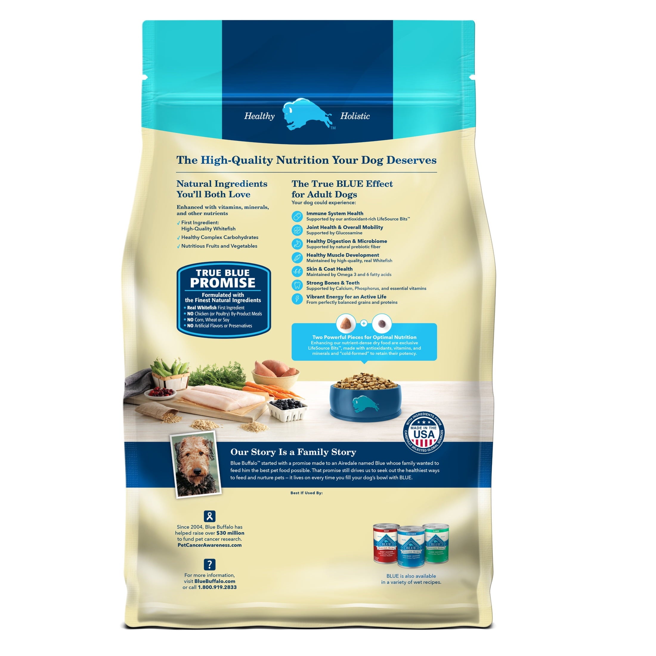 Blue Buffalo Life Protection Formula Natural Dry Dog Food - Fish & Brown Rice, 15-lb. Bag