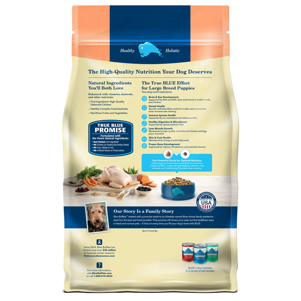 Blue Buffalo Life Protection Formula Large Breed Dry Puppy Food - Chicken & Rice, 24 lbs.