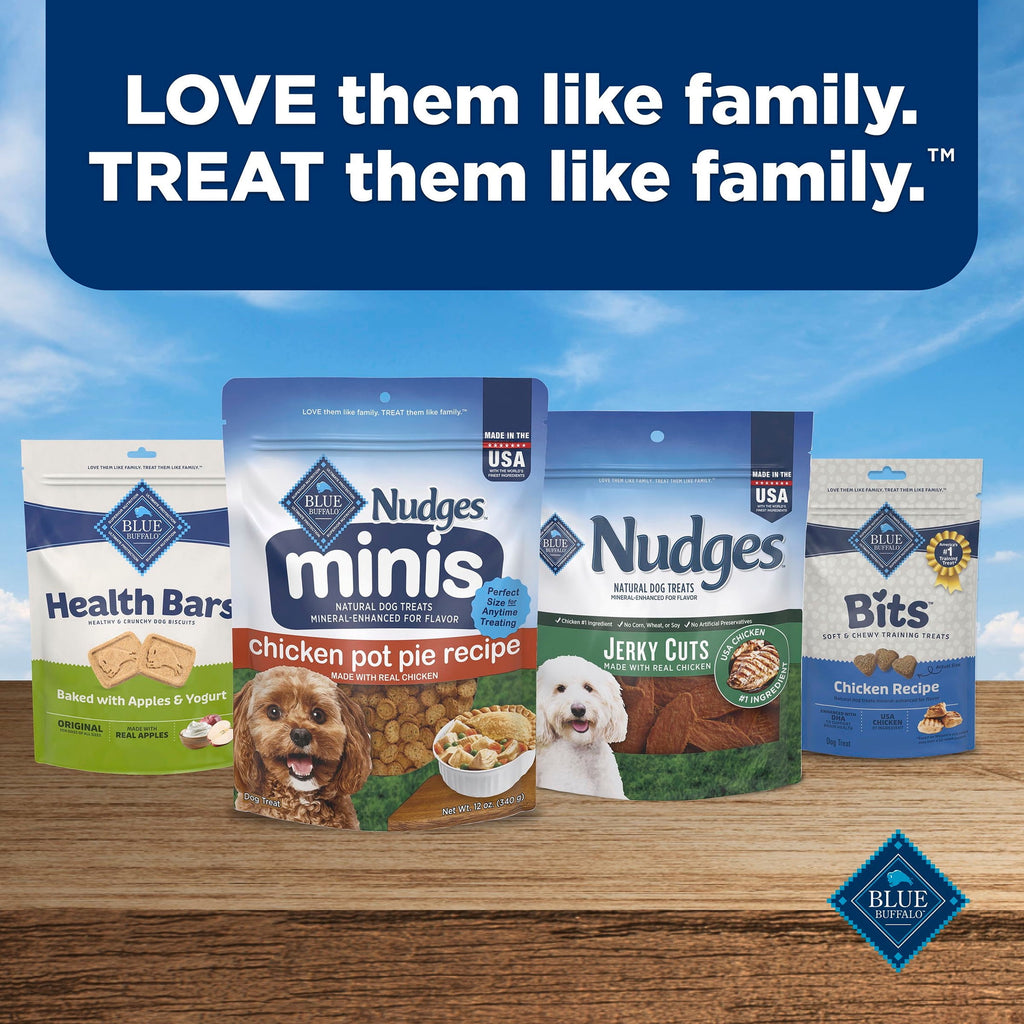 Blue Buffalo Nudges - Mini Dog Treats, Chicken Pot Pie Recipe, 12oz Bag