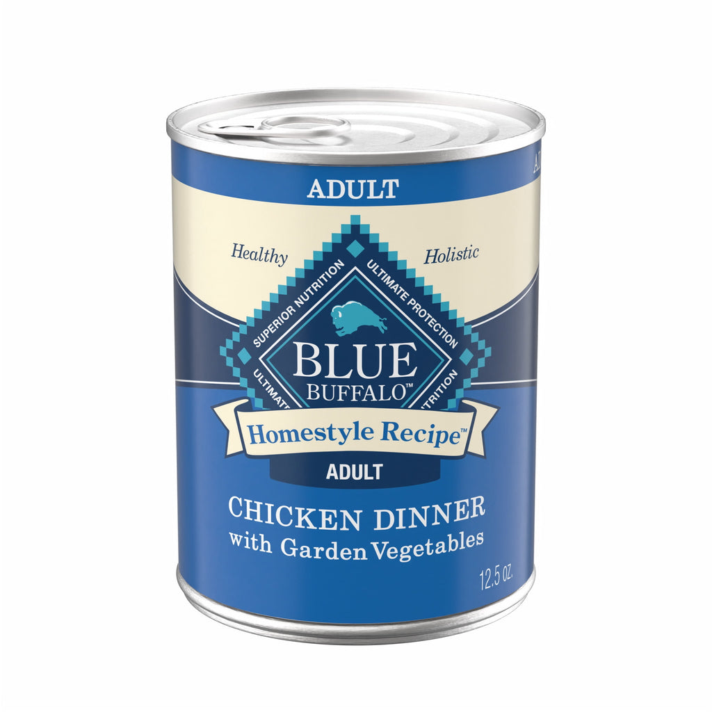 Blue Buffalo Homestyle Recipe Natural Adult Wet Dog Food - Chicken, 12.5oz. Can - 12-Pack