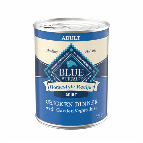 Blue Buffalo Homestyle Recipe Natural Adult Wet Dog Food - Chicken, 12.5oz. Can - 12-Pack
