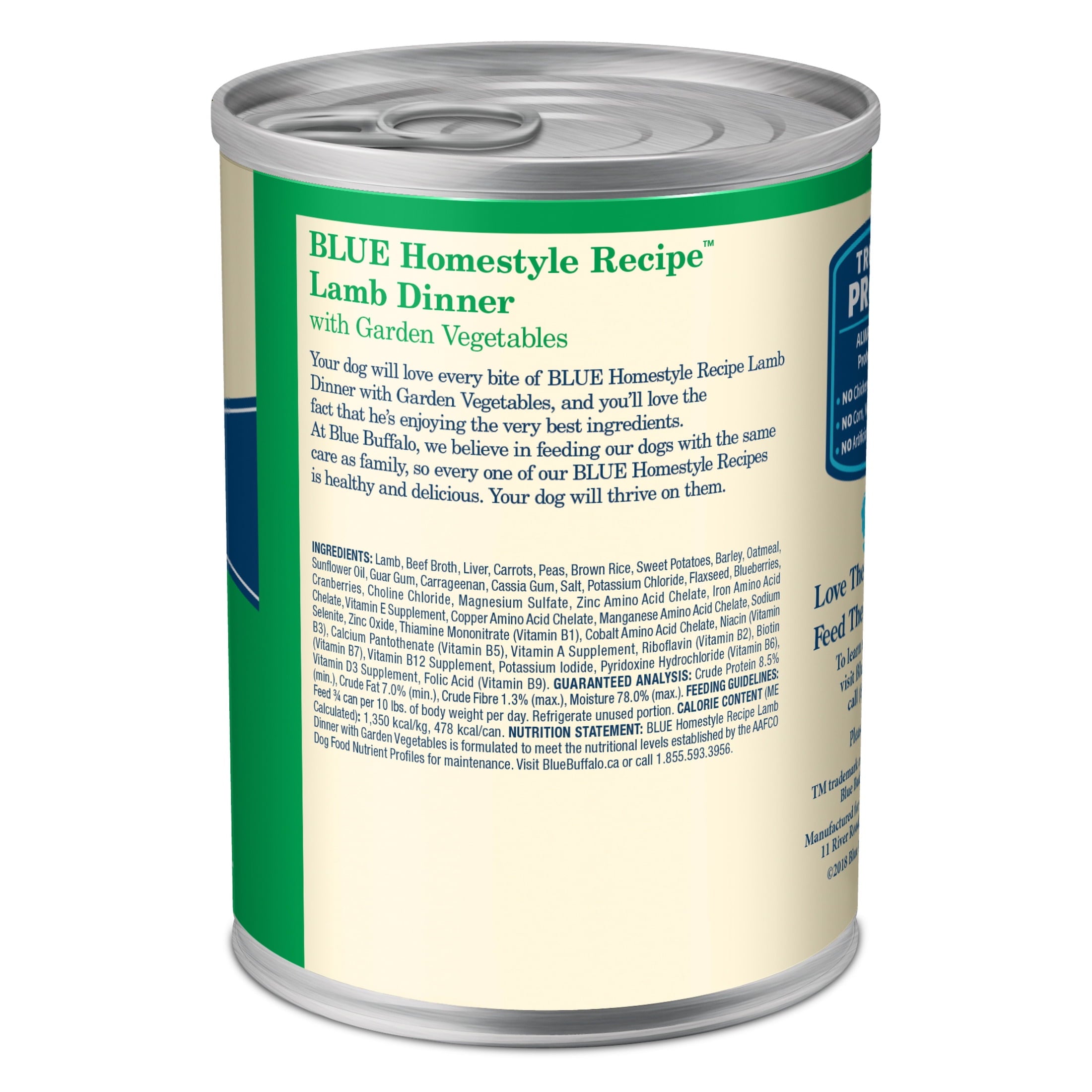 Blue Buffalo Homestyle Recipe Adult Wet Dog Food - Lamb Dinner, 12.5-oz. Can - 12-Pack
