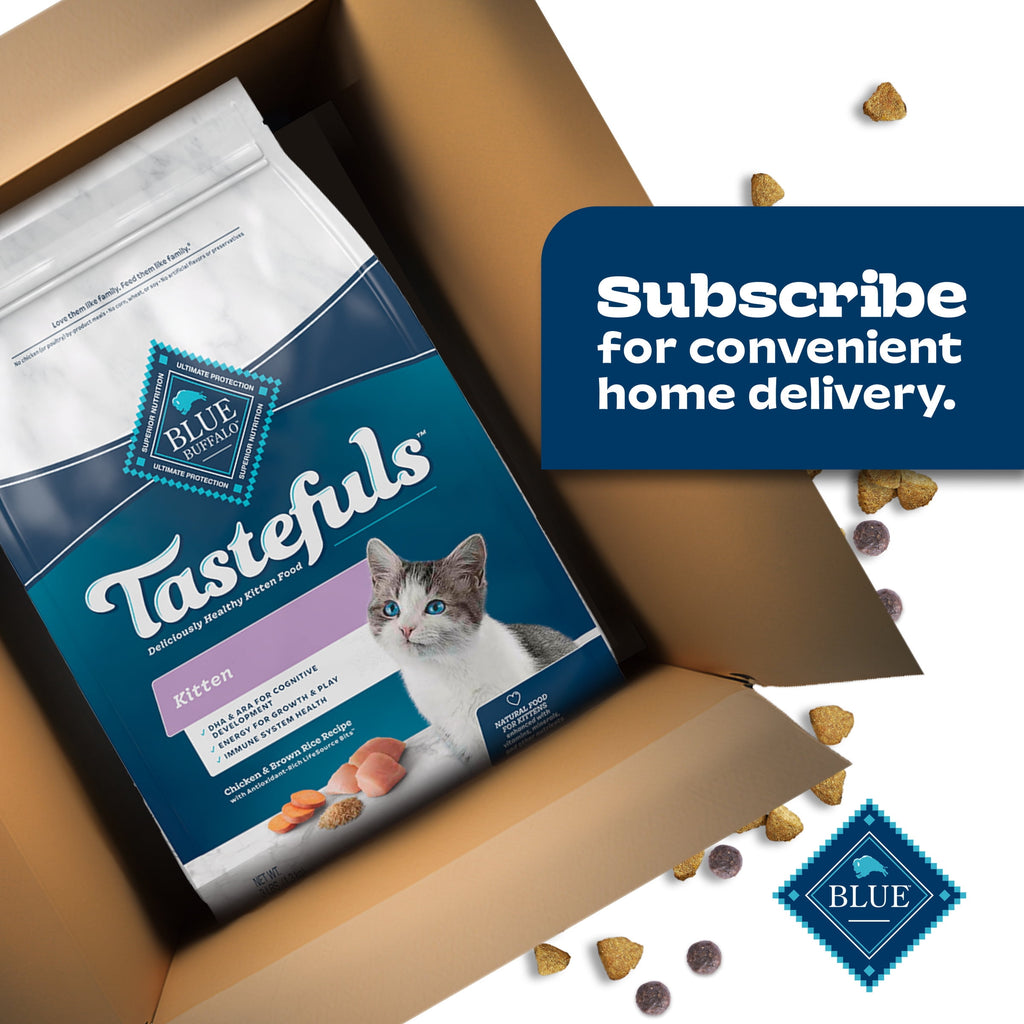 Blue Buffalo Tastefuls Natural Kitten Dry Cat Food - Chicken and Brown Rice Recipe, 5-lb. Bag