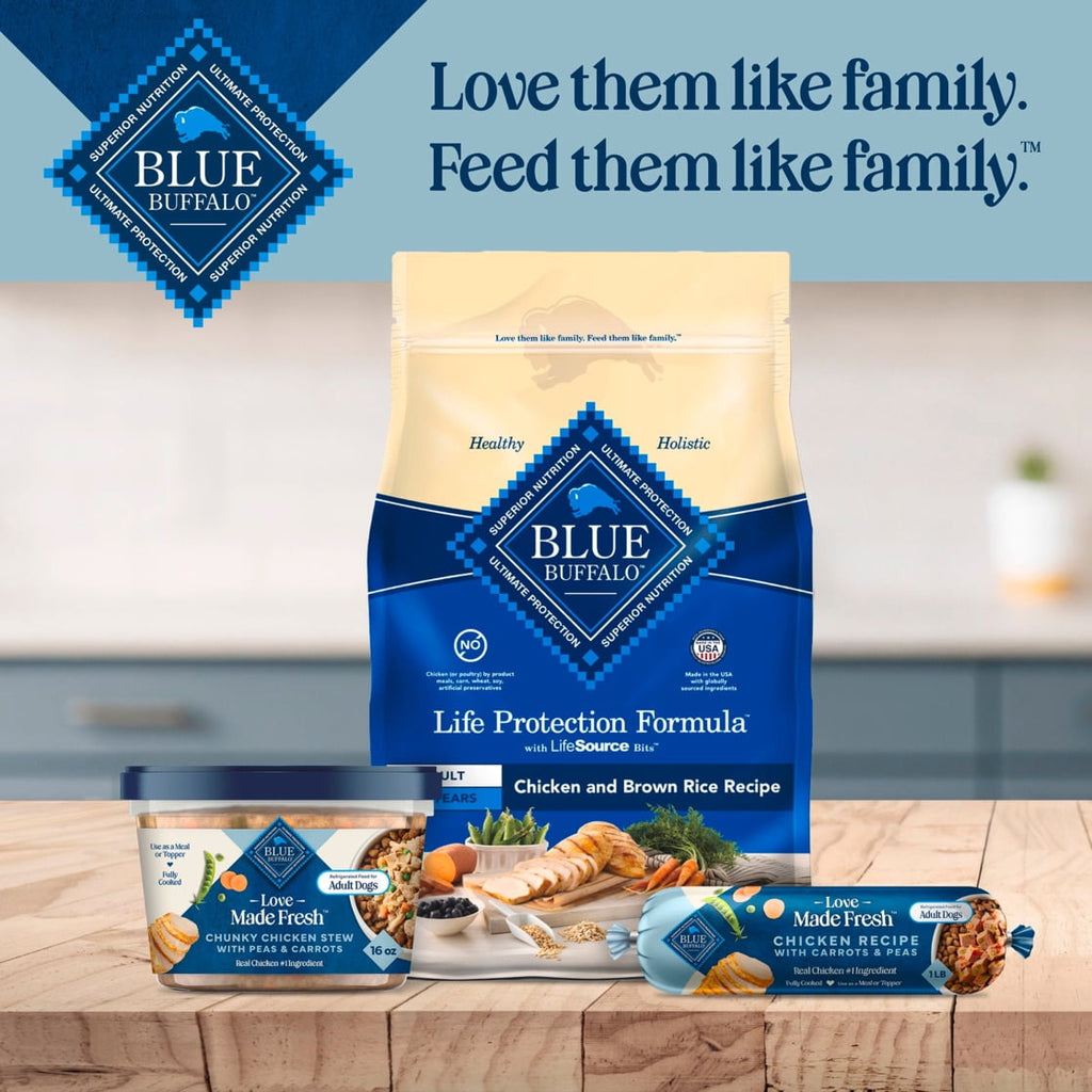 Blue Buffalo Love Made Fresh Dog Food - Refrigerated, Chunky Chicken Stew, 1-lb Tub