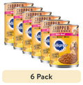 Pedigree Chopped Ground Dinner Wet Dog Food With Beef - Canned Dog Food, 13.2 oz. Cans, 12 Count - 6-Pack