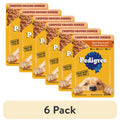 Pedigree Chopped Ground Dinner Beef - Bacon & Cheese Flavors Adult Soft Wet Dog Food, 3.5 Oz Pouches - 6-Pack