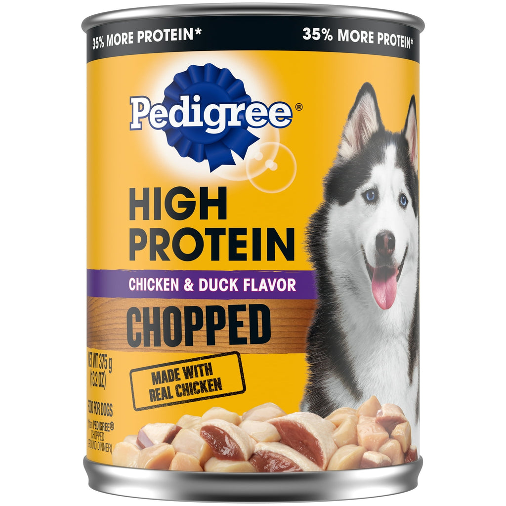Pedigree High Protein Chopped Chicken & Duck Flavor Adult Soft Wet Dog Food - 13.2 oz Can - 6-Pack