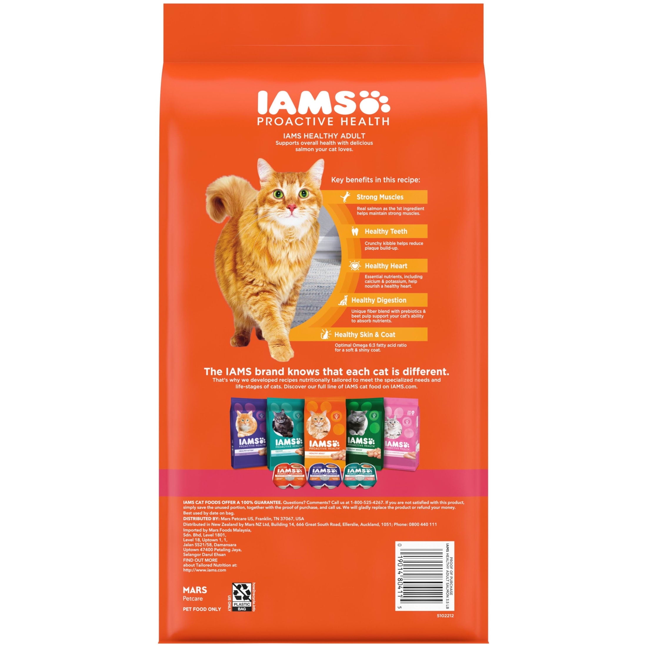 Iams Proactive Health Salmon Dry Cat Food - 3.5 lb Bag