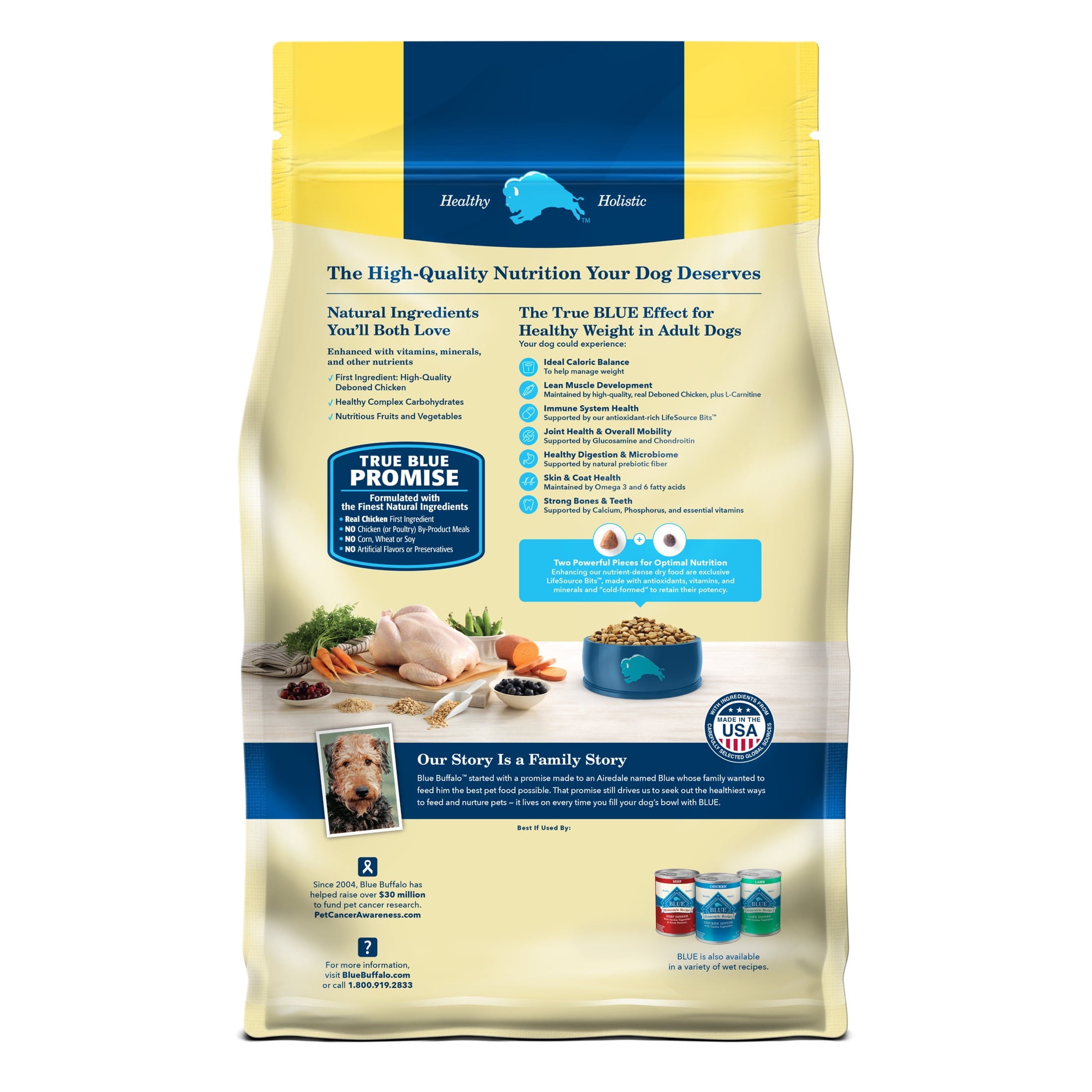 Blue Buffalo Life Protection Formula Adult Healthy Weight Dry Dog Food 5 lbs.