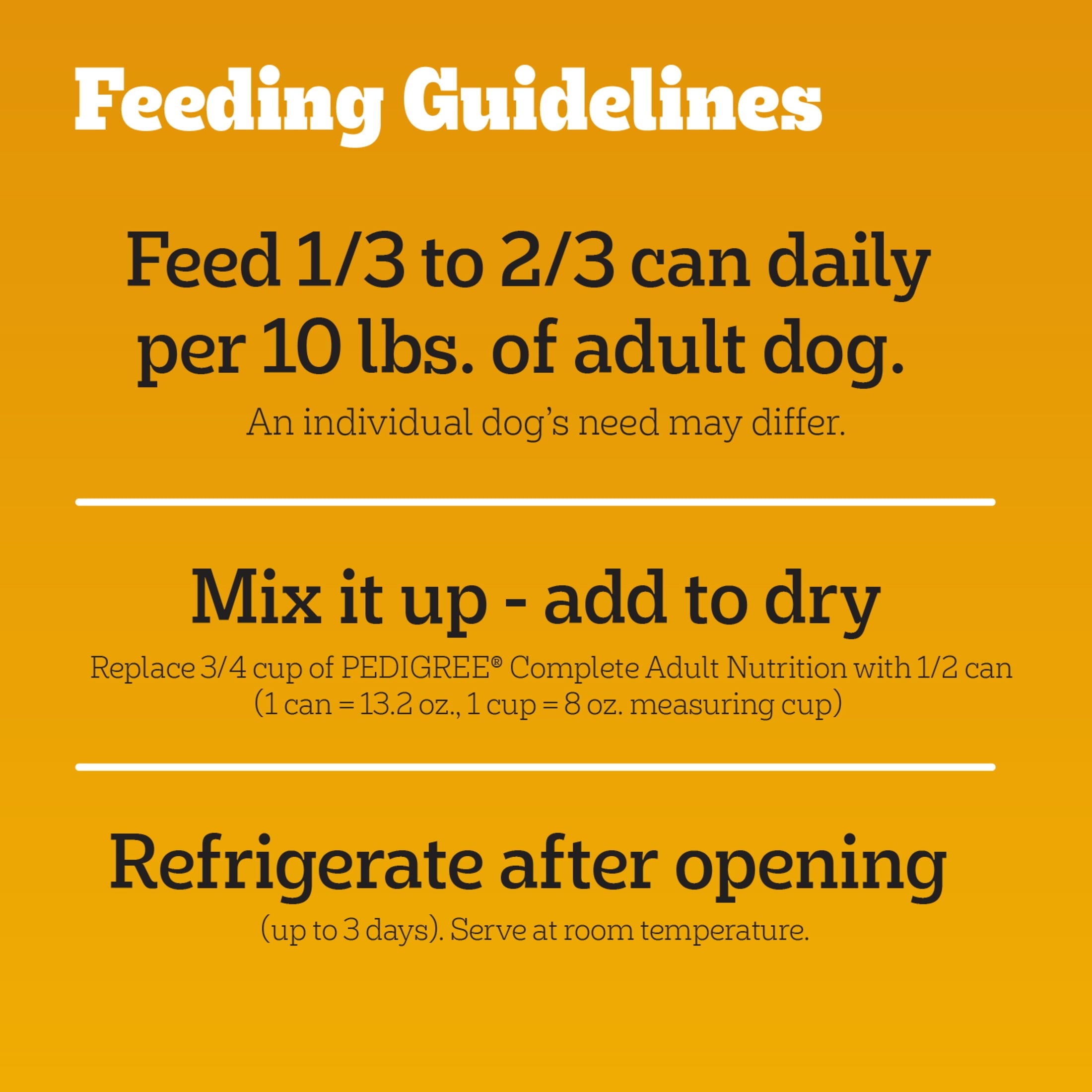 Pedigree Chopped Ground Dinner Chicken & Beef Variety Pack Wet Dog Food - (12) 13.2 Oz Cans - 4-Pack