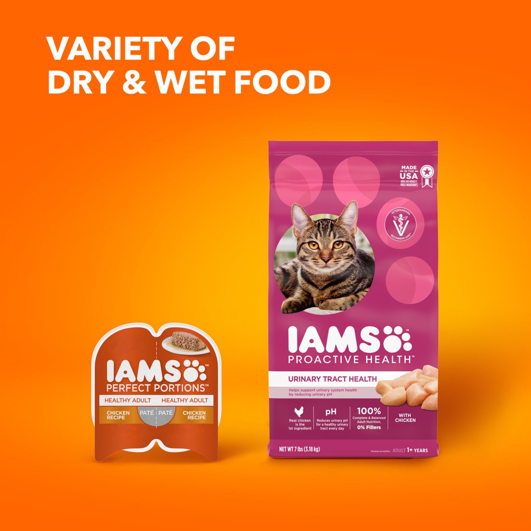 Iams Proactive Health Urinary Tract Health Chicken Dry Cat Food - 7 Lb Bag