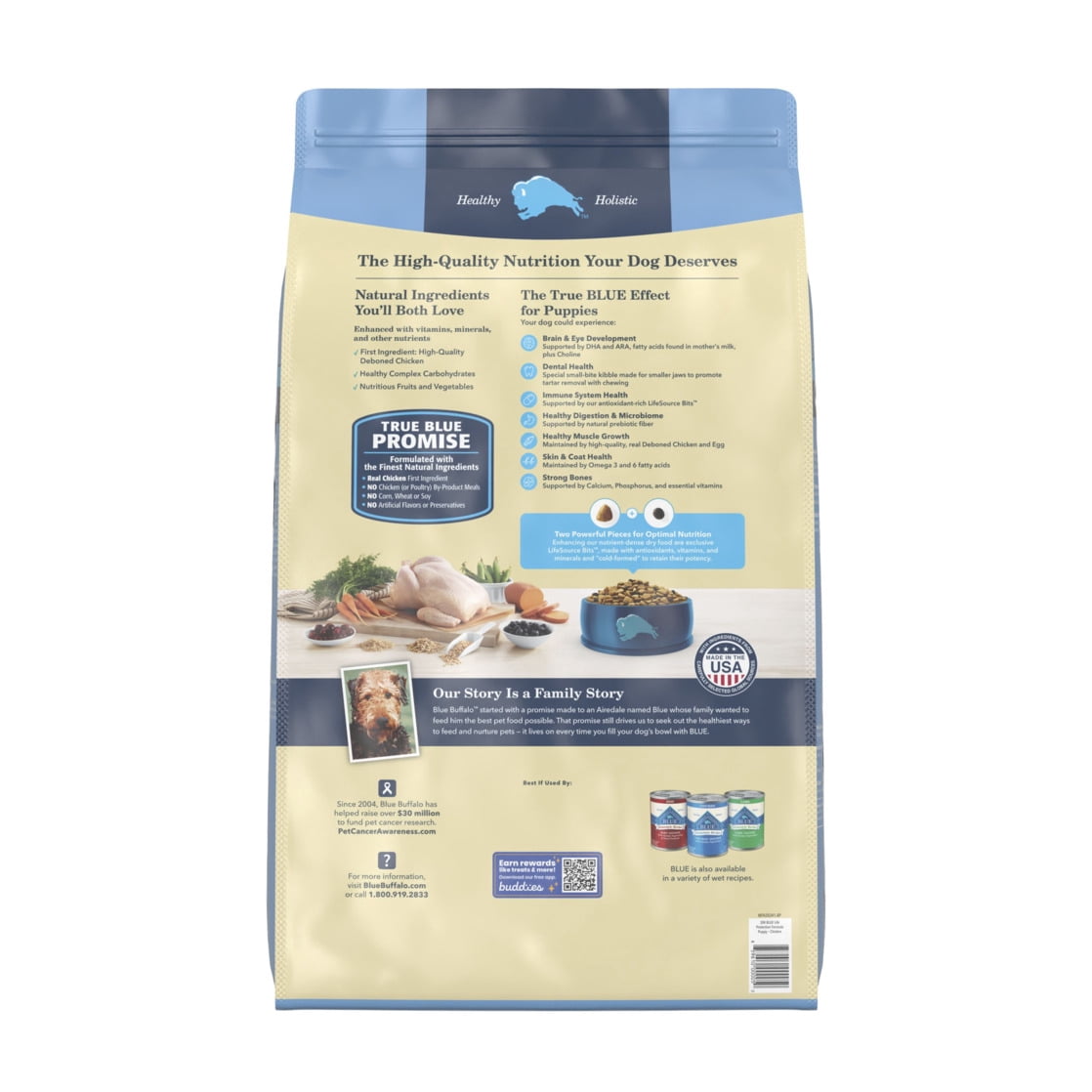Blue Buffalo Life Protection Formula Puppy Dry Dog Food - Chicken & Brown Rice, 30 lbs