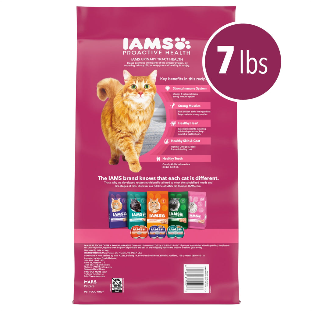 Iams Proactive Health Urinary Tract Health Chicken Dry Cat Food - 7 Lb Bag