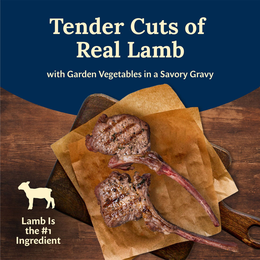 Blue Buffalo Delectables Natural Wet Dog Food Topper - Lamb Dinner 3oz - 6-Pack