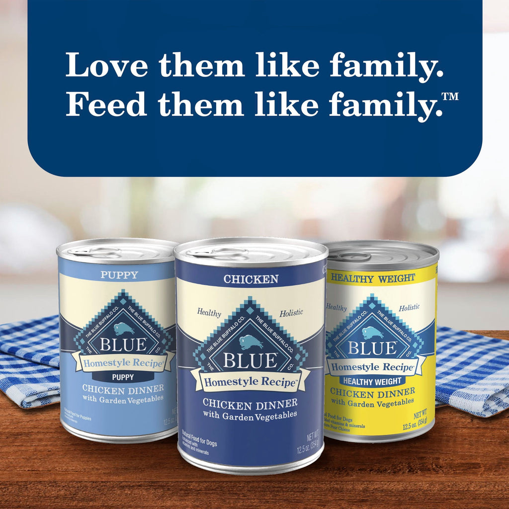 Blue Buffalo Homestyle Recipe Natural Adult Wet Dog Food - Chicken, 12.5oz. Can - 12-Pack