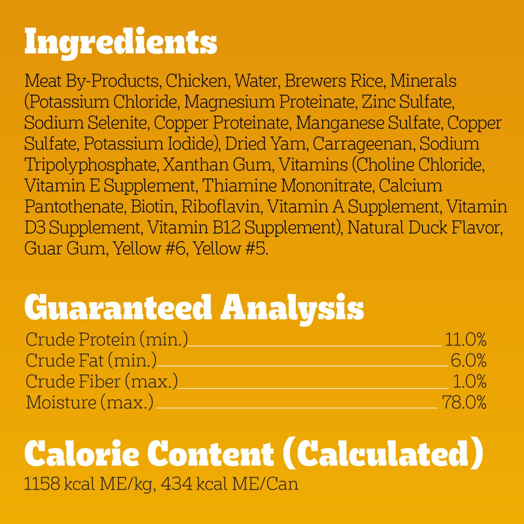 Pedigree High Protein Chopped Chicken & Duck Flavor Adult Soft Wet Dog Food - 13.2 oz Can - 6-Pack