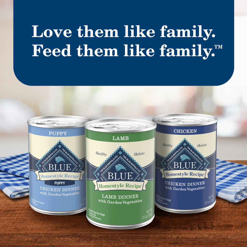 Blue Buffalo Homestyle Recipe Adult Wet Dog Food - Lamb Dinner, 12.5-oz. Can - 12-Pack