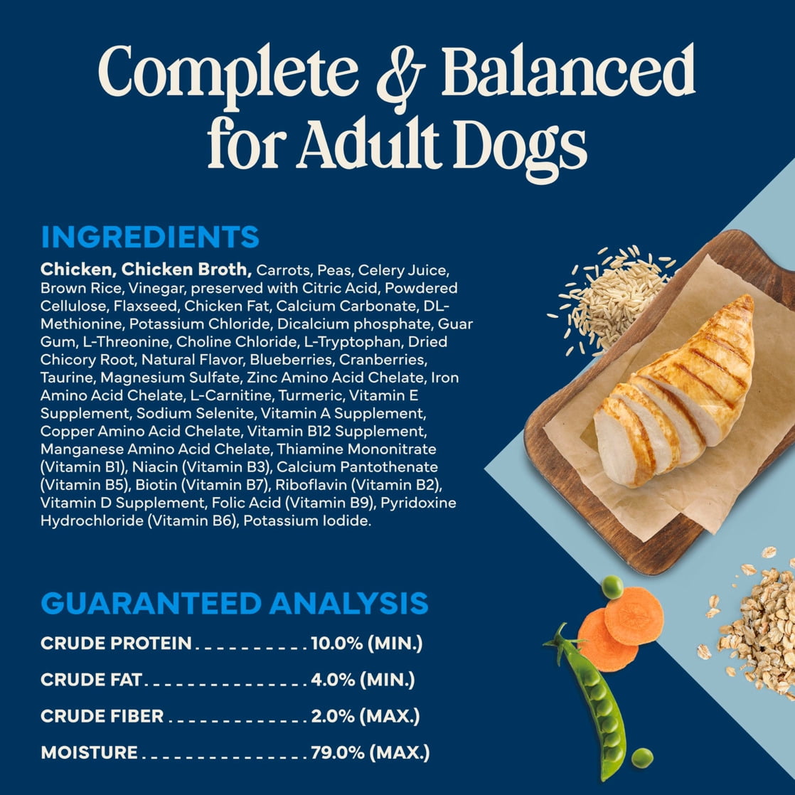 Blue Buffalo Love Made Fresh Dog Food - Refrigerated, Chunky Chicken Stew, 1-lb Tub