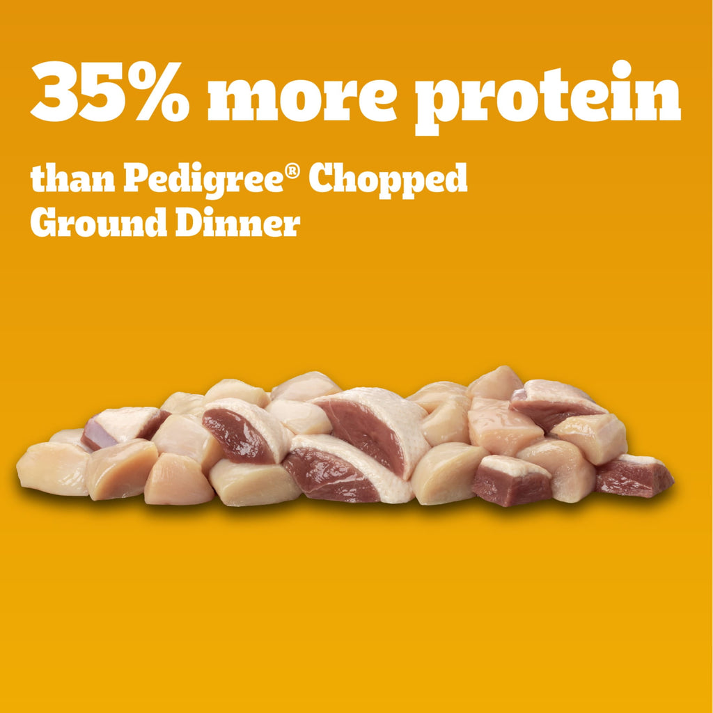 Pedigree High Protein Chopped Chicken & Duck Flavor Adult Soft Wet Dog Food - 13.2 oz Can - 12-Pack