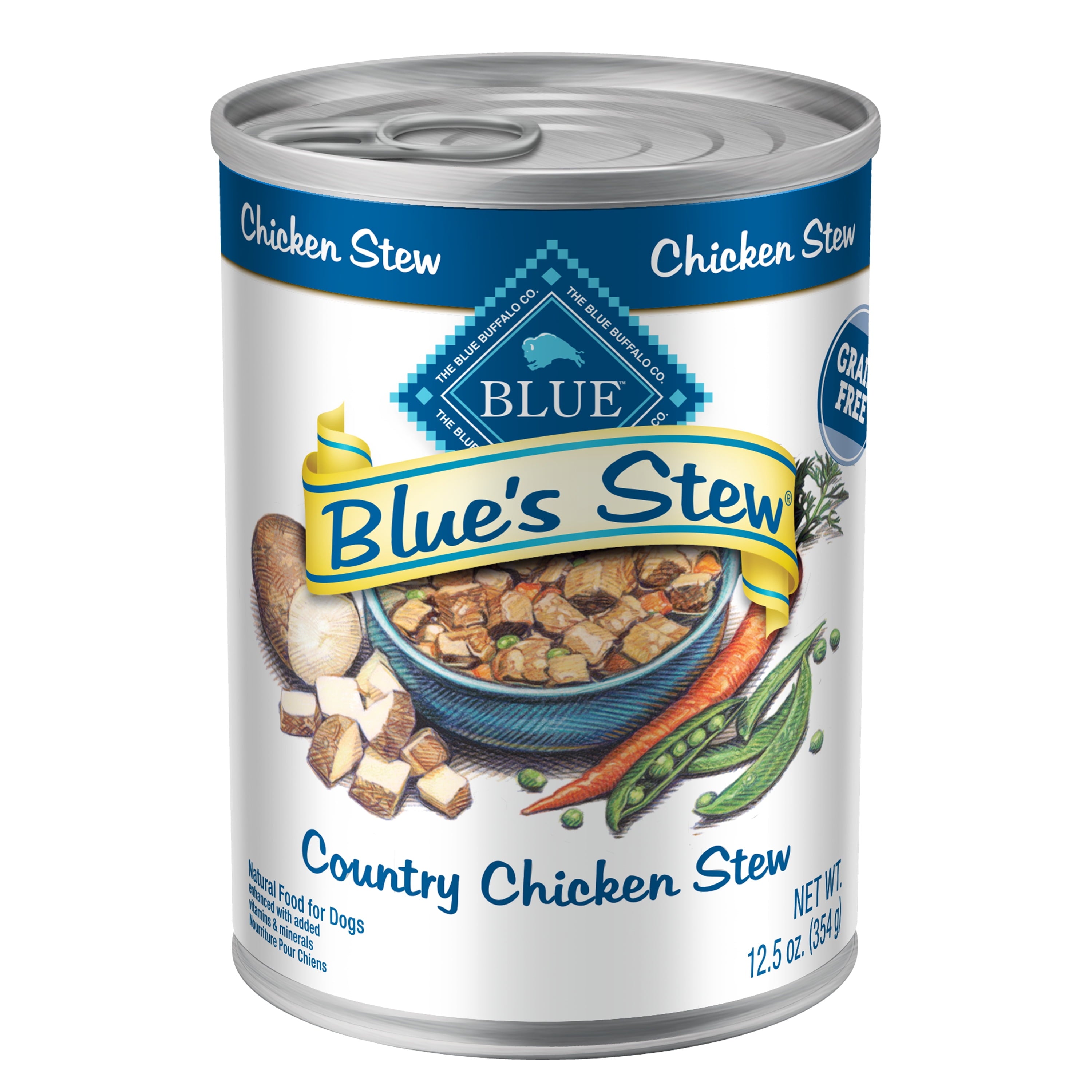Blue Buffalo Blue's Stew Natural Wet Dog Food - Country Chicken Stew, 12.5-oz. Can