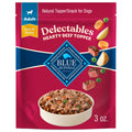 Blue Buffalo Delectables Natural Wet Dog Food Toppers - Hearty Beef, 3-oz Pouch
