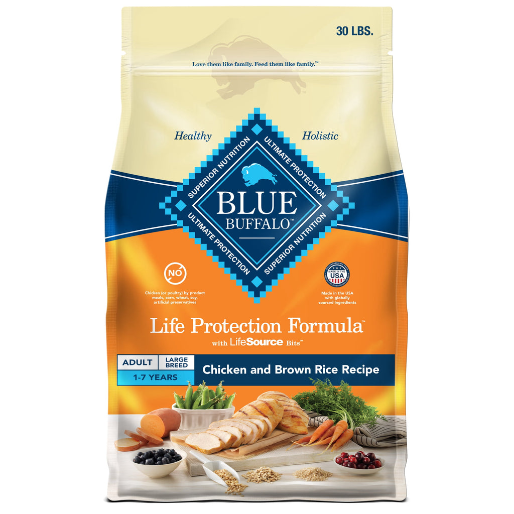 Blue Buffalo Life Protection Formula Large Breed Dry Dog Food - Chicken & Rice, 30-lb. Bag