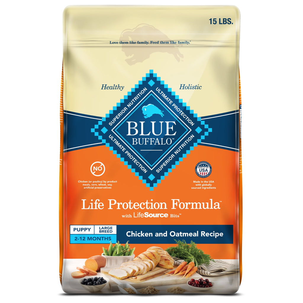 Blue Buffalo Life Protection Formula Large Breed Dry Puppy Food - Chicken & Rice, 15 lbs.