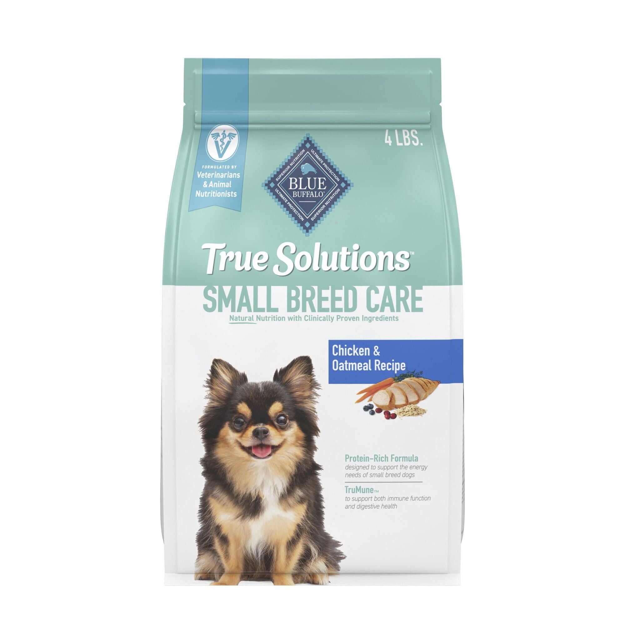 Blue Buffalo True Solutions Small & Mighty Small Breed Dry Dog Food - Chicken, 4-lb. Bag