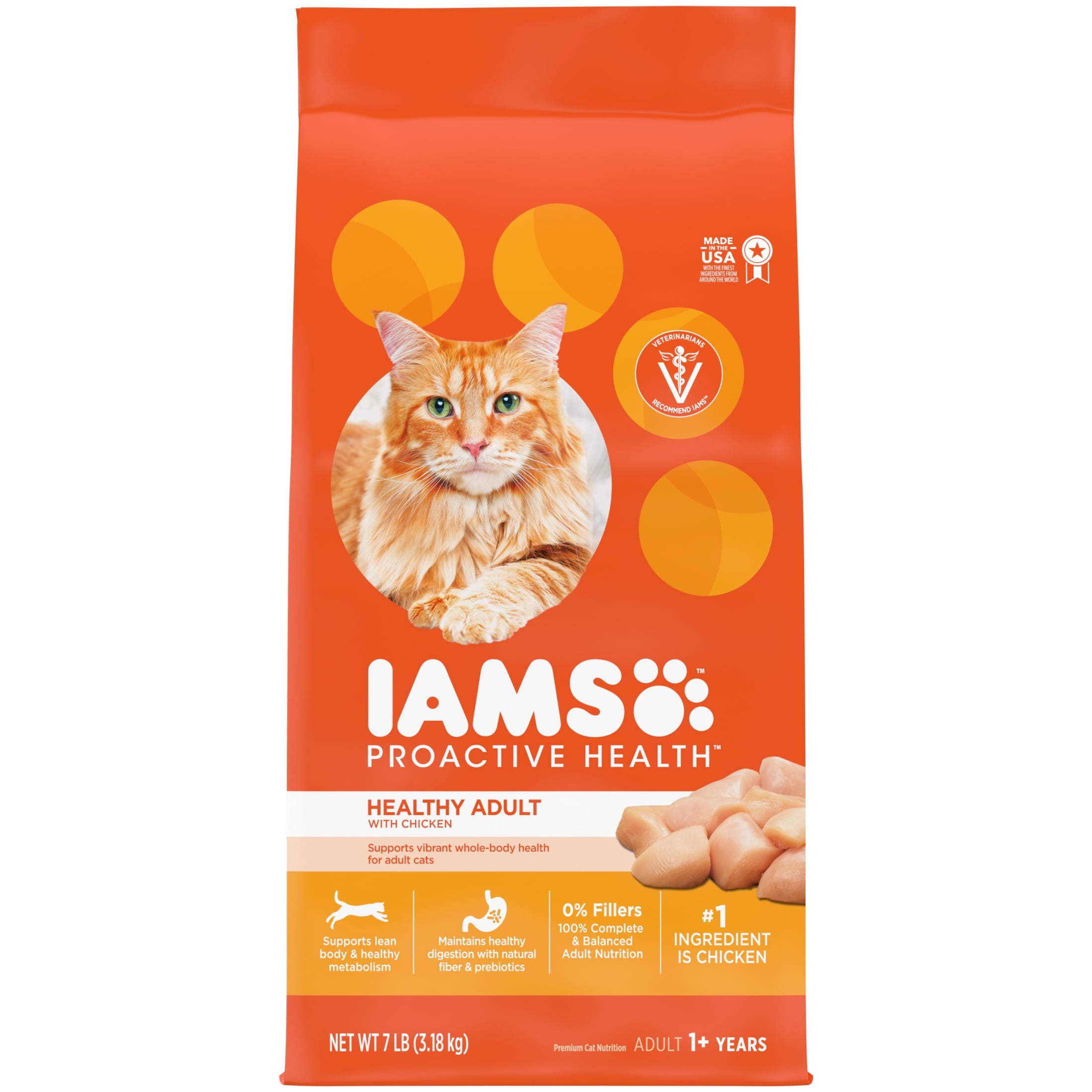 Iams Proactive Health Chicken Dry Cat Food - 7 Lb Bag