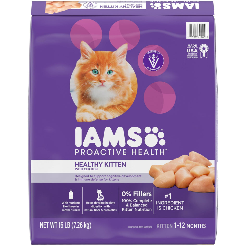Iams Proactive Health Chicken Dry Cat Food For Kittens - 16 Lb Bag