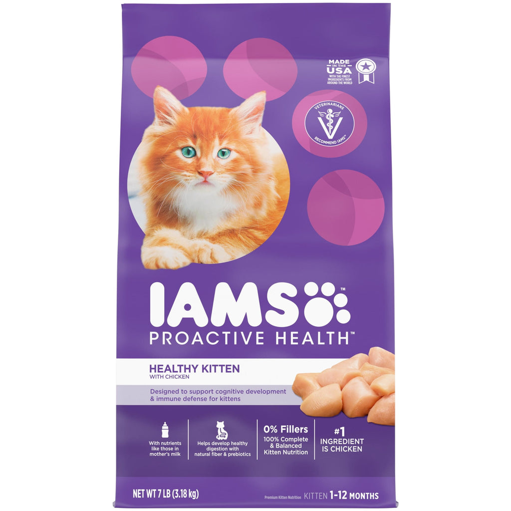 Iams Proactive Health Chicken Dry Cat Food For Kittens - 7 Lb Bag
